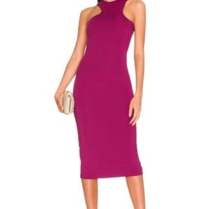 Super down  Darla Midi Dress in the color Sangria